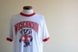 画像5: 1980s WISCONSIN Bucky Badger リンガーTシャツ　 両面プリント　 表記XL 