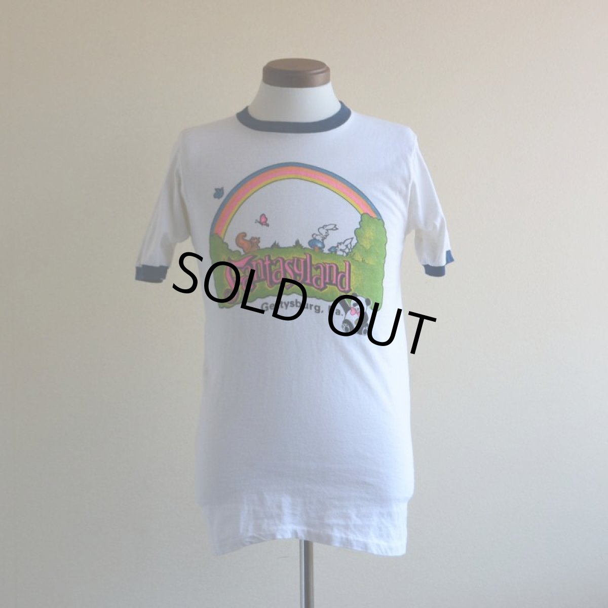 画像1: 1970s Fantasyland リンガーTシャツ　 表記M  (1)