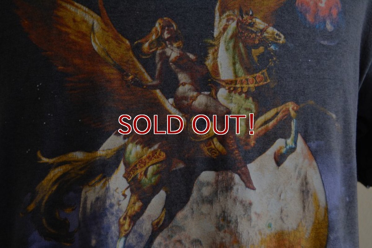 画像9: 1980s BORIS VALLEJO 幻想絵画Tシャツ　 実寸L  (9)