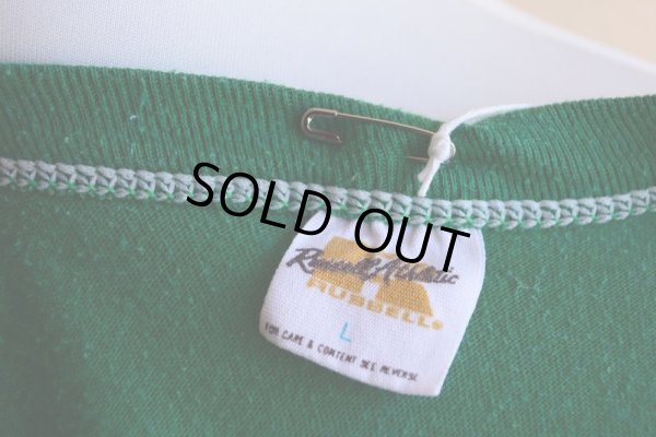 画像9: 1970s〜 RUSSELL 無地バインダーネックTシャツ　 表記L 