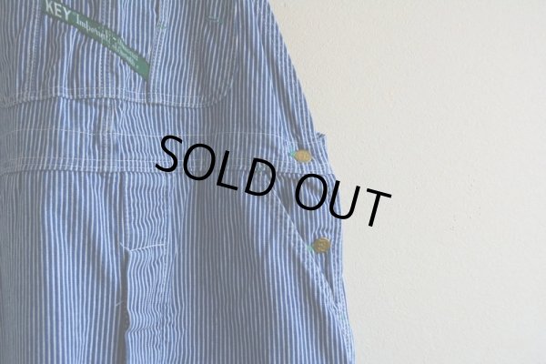 画像8: 1980s KEY Imperial ヒッコリーオーバーオール　 表記w38 