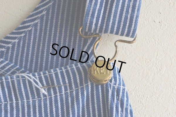 画像5: 1980s KEY Imperial ヒッコリーオーバーオール　 表記w38 