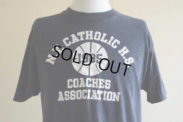 画像7: 1980s N.Y.CATHOLIC H.S. カレッジTシャツ　 両面プリント　 表記XL 
