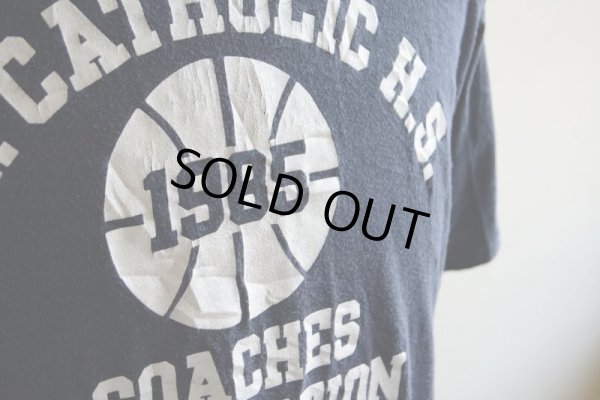 画像9: 1980s N.Y.CATHOLIC H.S. カレッジTシャツ　 両面プリント　 表記XL 