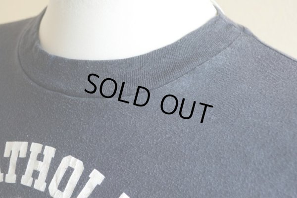 画像6: 1980s N.Y.CATHOLIC H.S. カレッジTシャツ　 両面プリント　 表記XL 