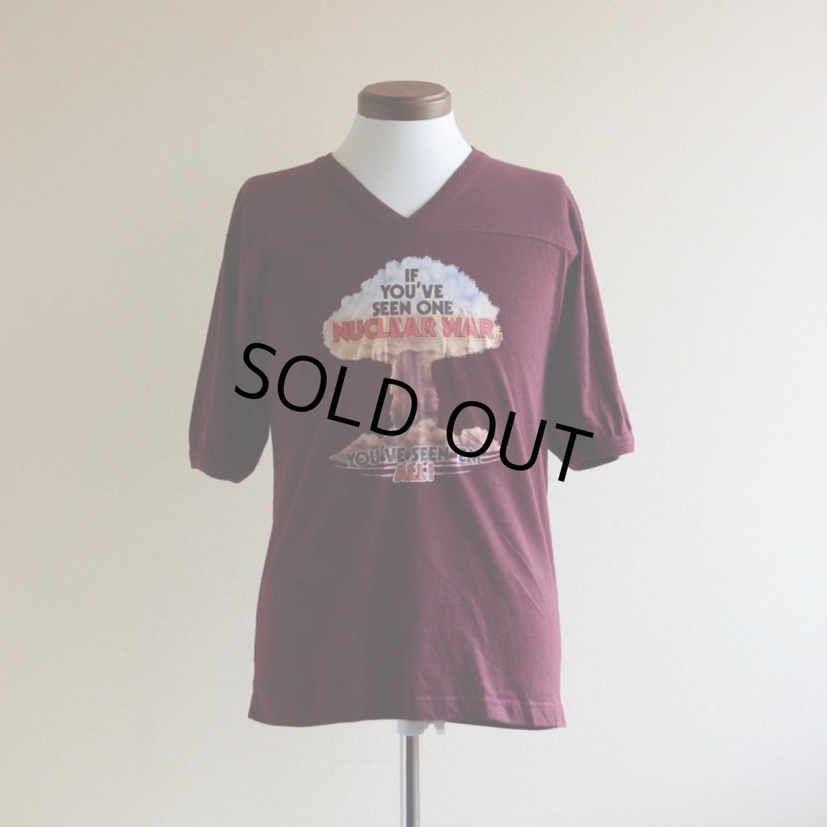 画像1: 1980s フットボールTシャツ　 両面プリント　 表記M  (1)