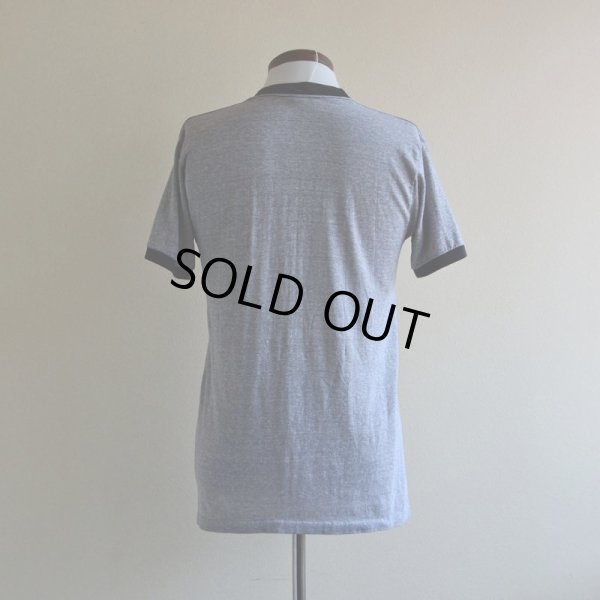 画像3: 1980s  MICKEY MOUSE リンガーTシャツ　 杢灰×黒　 表記L 