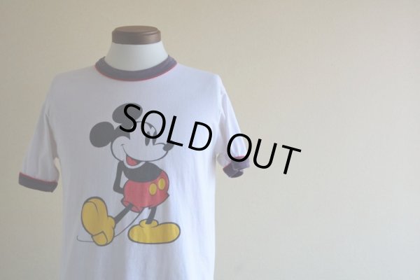 画像6: 1980s  MICKEY MOUSE リンガーTシャツ  表記M