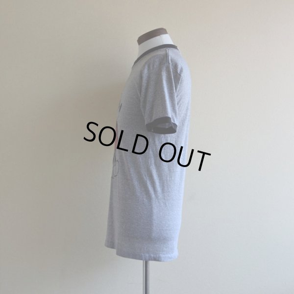 画像4: 1980s  MICKEY MOUSE リンガーTシャツ　 杢灰×黒　 表記L 