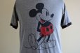 画像7: 1980s  MICKEY MOUSE リンガーTシャツ　 杢灰×黒　 表記L 