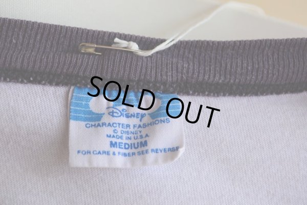 画像12: 1980s  MICKEY MOUSE リンガーTシャツ  表記M