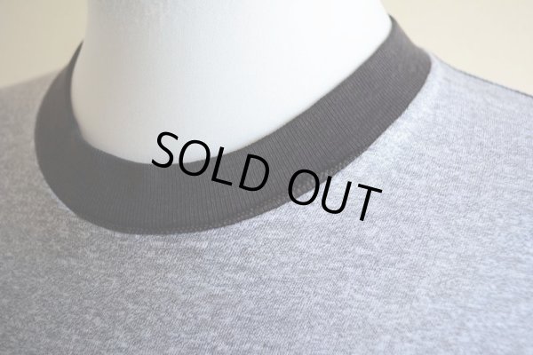 画像5: 1980s  MICKEY MOUSE リンガーTシャツ　 杢灰×黒　 表記L 