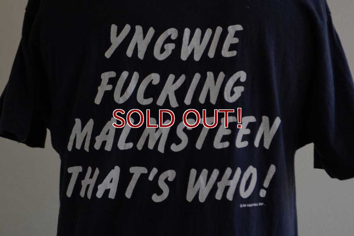 画像11: 1980s  YNGWIE MALMSTEEN  Tシャツ　 表記L  (11)