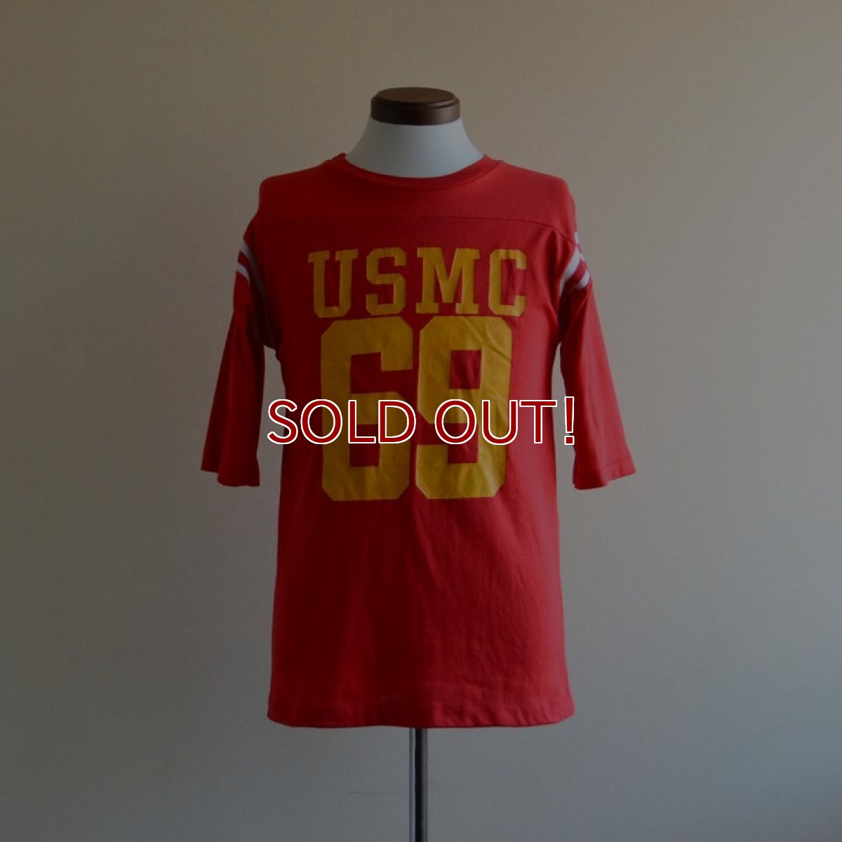 画像1: 1970s ARTEX USMCフットボールTシャツ　 ナンバリング“69”　 表記M  (1)