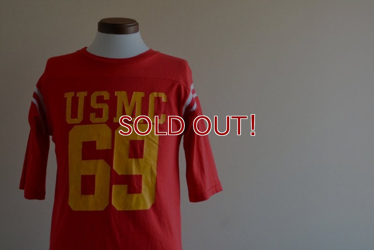 画像6: 1970s ARTEX USMCフットボールTシャツ　 ナンバリング“69”　 表記M  (6)