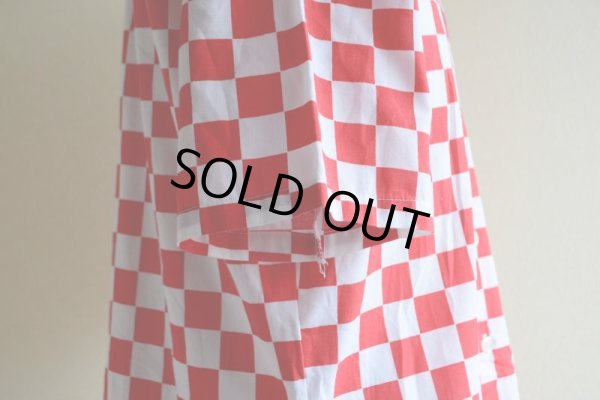 画像9: 1970s チェッカーフラッグシャツ  表記M