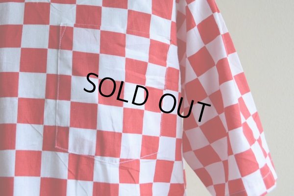 画像7: 1970s チェッカーフラッグシャツ  表記M