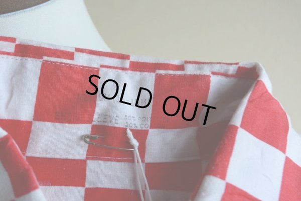 画像11: 1970s チェッカーフラッグシャツ  表記M