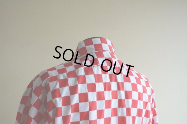 画像10: 1970s チェッカーフラッグシャツ  表記M