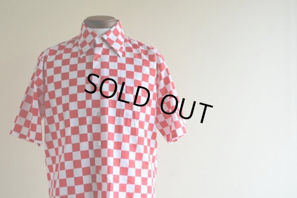 画像5: 1970s チェッカーフラッグシャツ  表記M