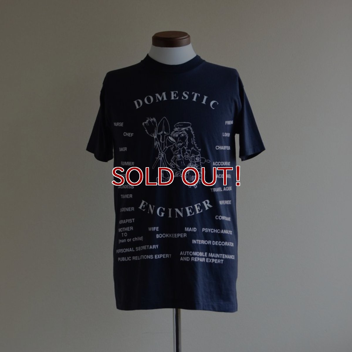 画像1: 1980s DOMESTIC ENGINEER Tシャツ　 表記M  (1)