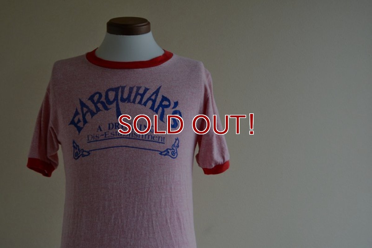画像6: 1970s FARQUHAR'S 杢リンガーTシャツ　 両面プリント　 表記L  (6)