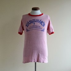 画像1: 1970s FARQUHAR'S 杢リンガーTシャツ　 両面プリント　 表記L  (1)