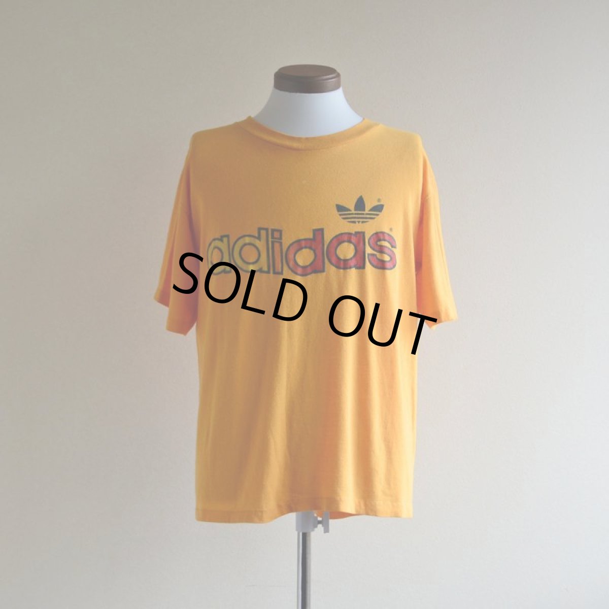 画像1: 1980s adidas トレフォイルTシャツ　 表記L  (1)