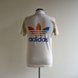 画像1: 1980s adidas レインボートレフォイルTシャツ　<br>バックプリント　<br>表記M<br> (1)