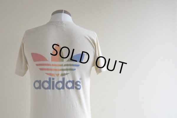 画像8: 1980s adidas レインボートレフォイルTシャツ　 バックプリント　 表記M 