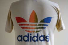 画像9: 1980s adidas レインボートレフォイルTシャツ　 バックプリント　 表記M  (9)