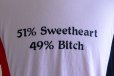 画像7: 1980s 51％ Sweetheart 49％ Bitch Tシャツ　 表記XL 