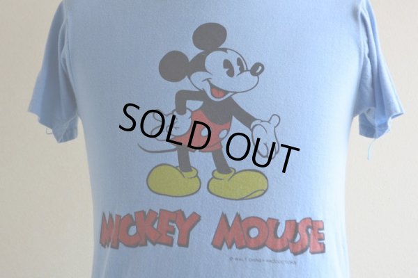画像7: 1970s MICKEY MOUSE 両面プリントTシャツ　 表記S 