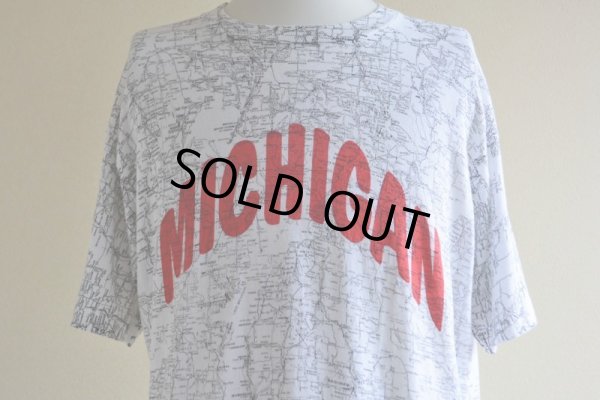 画像7: 1990s MICHIGAN マップTシャツ　 表記L 