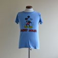 画像1: 1970s MICKEY MOUSE 両面プリントTシャツ　<br>表記S<br> (1)