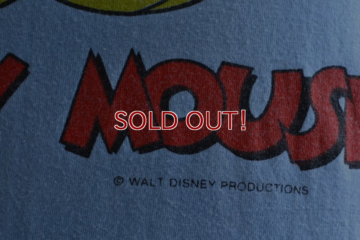 画像8: 1970s MICKEY MOUSE 両面プリントTシャツ　 表記S  (8)