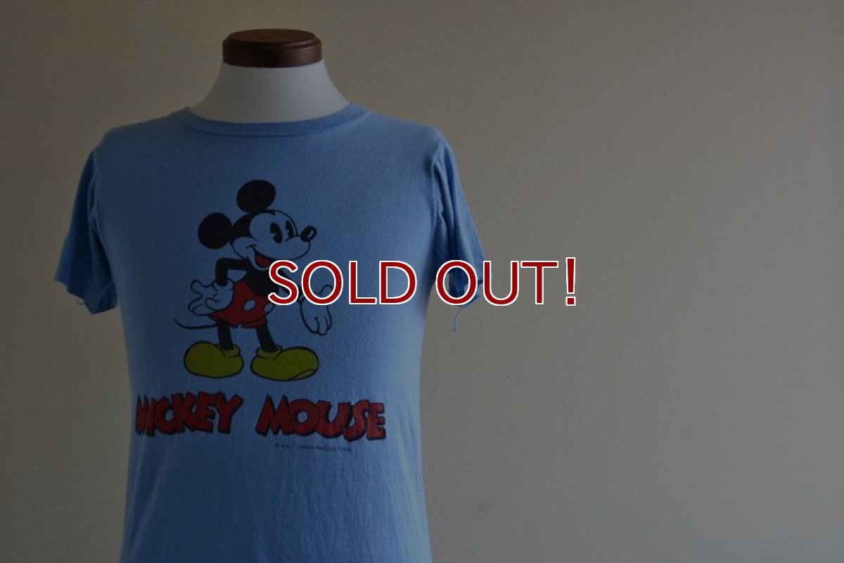 画像5: 1970s MICKEY MOUSE 両面プリントTシャツ　 表記S  (5)