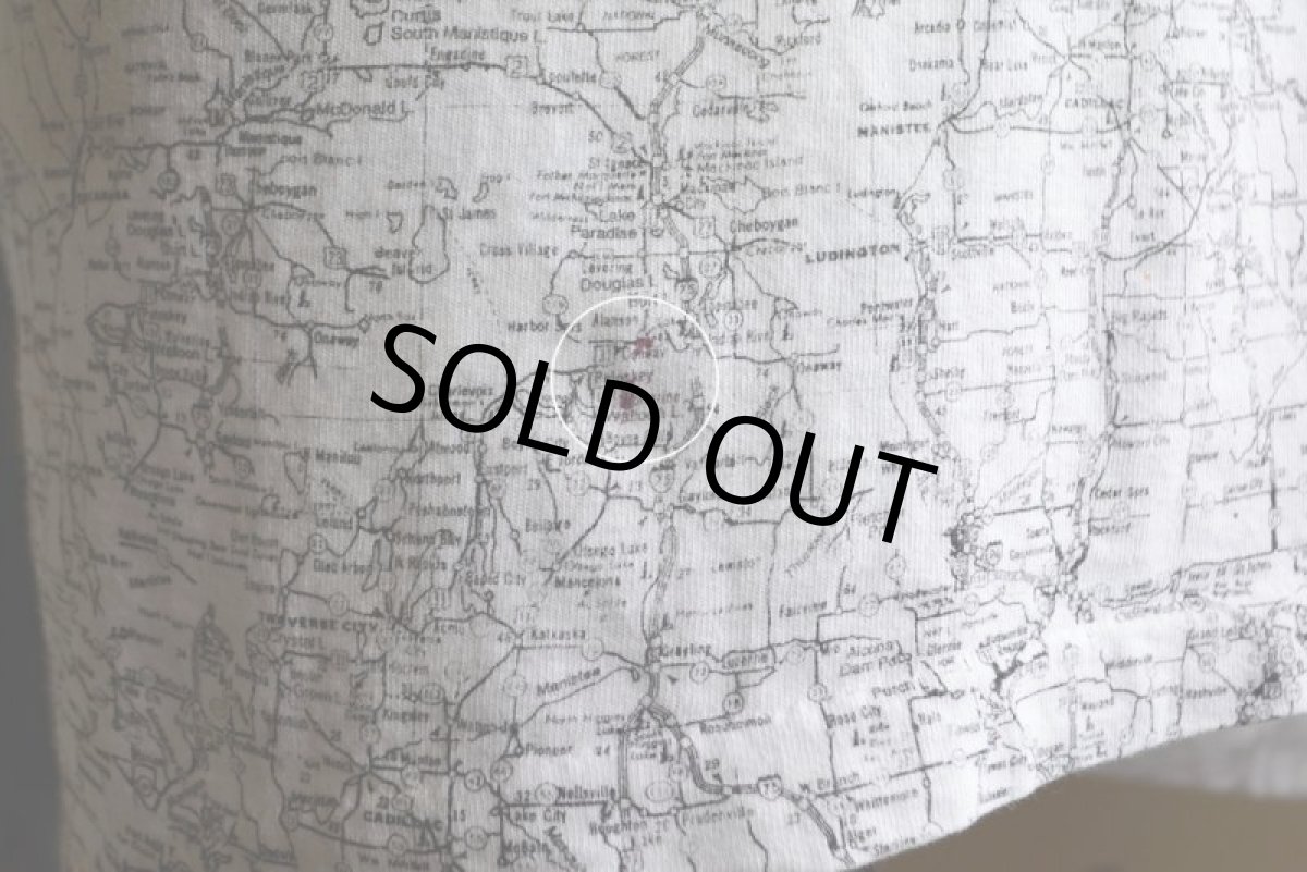 画像13: 1990s MICHIGAN マップTシャツ　 表記L  (13)