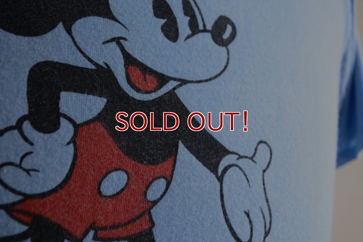 画像9: 1970s MICKEY MOUSE 両面プリントTシャツ　 表記S  (9)