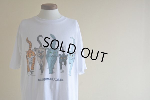 画像6: 1990s ネコ両面プリントTシャツ　 表記L 