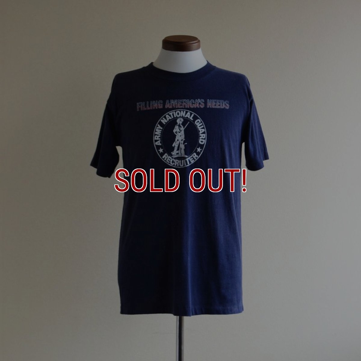 画像1: 1980s ARMY NATIONAL GUARD RECRUITER Tシャツ　 表記L  (1)