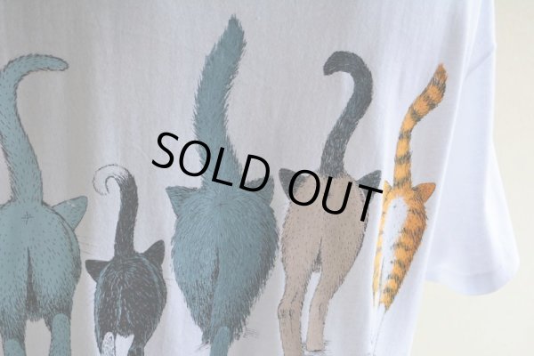 画像12: 1990s ネコ両面プリントTシャツ　 表記L 