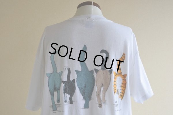 画像11: 1990s ネコ両面プリントTシャツ　 表記L 