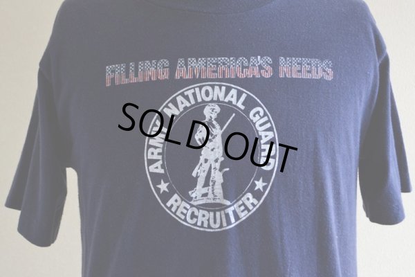 画像7: 1980s ARMY NATIONAL GUARD RECRUITER Tシャツ　 表記L 