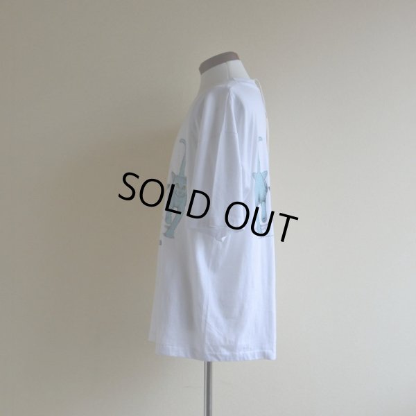 画像4: 1990s ネコ両面プリントTシャツ　 表記L 