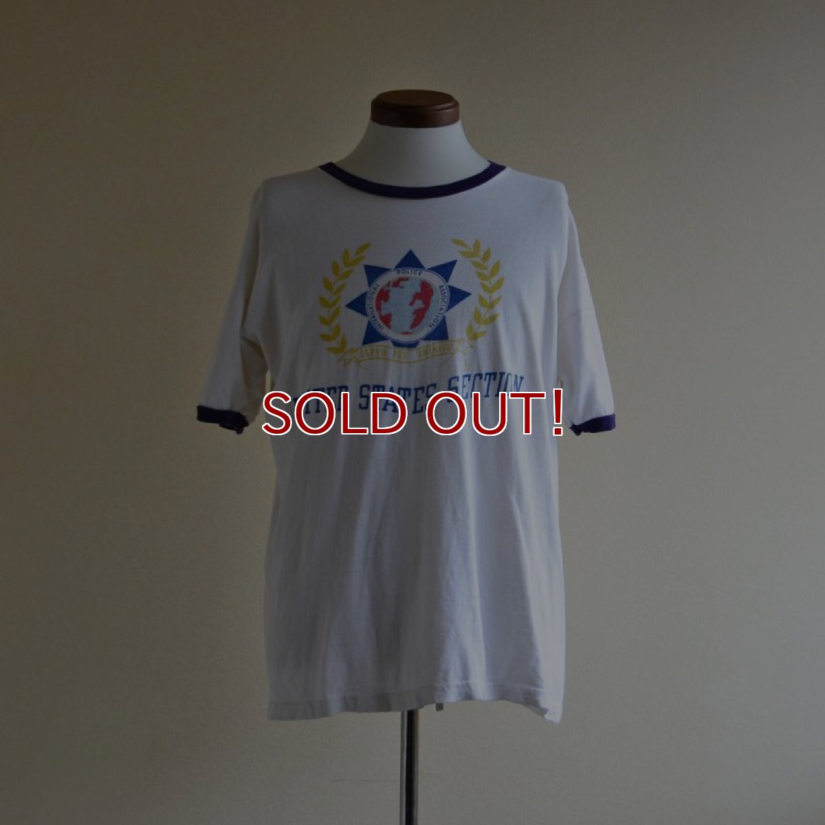 画像1: 1970s Champion IPA リンガーTシャツ　 表記XL  (1)