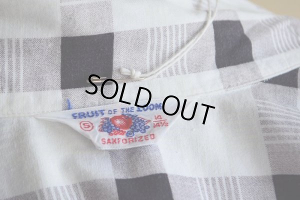 画像6: 1950s〜 FRUIT OF THE LOOM コットンシャツ　 表記S 