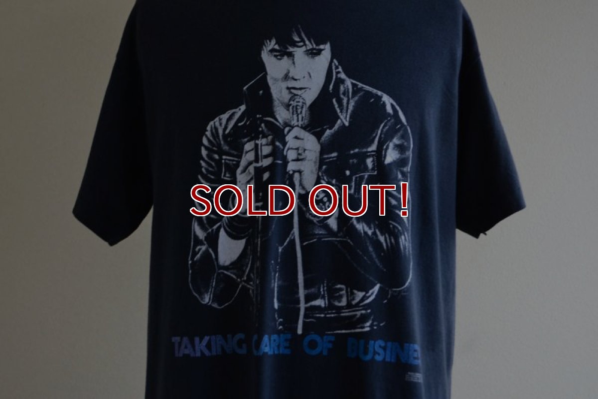 画像7: 1980s ELVIS TAKING CARE OF BUSINESS Tシャツ　 表記L  (7)