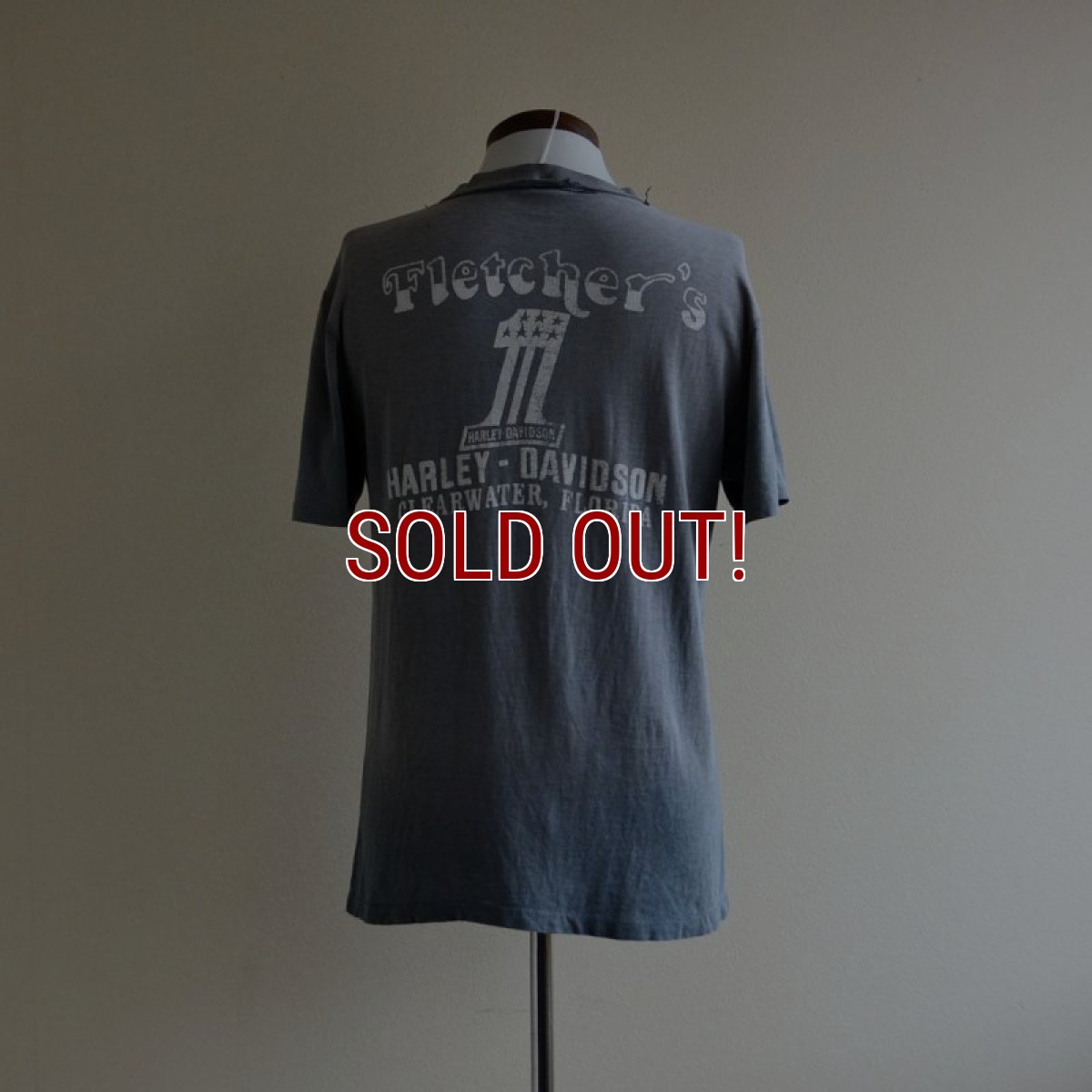 画像3: 1970s Harley-Davidson Tシャツ　 EAGLE ＆ No.1 LOGO　 表記M  (3)
