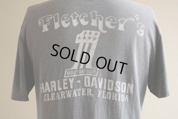 画像11: 1970s Harley-Davidson Tシャツ　 EAGLE ＆ No.1 LOGO　 表記M 